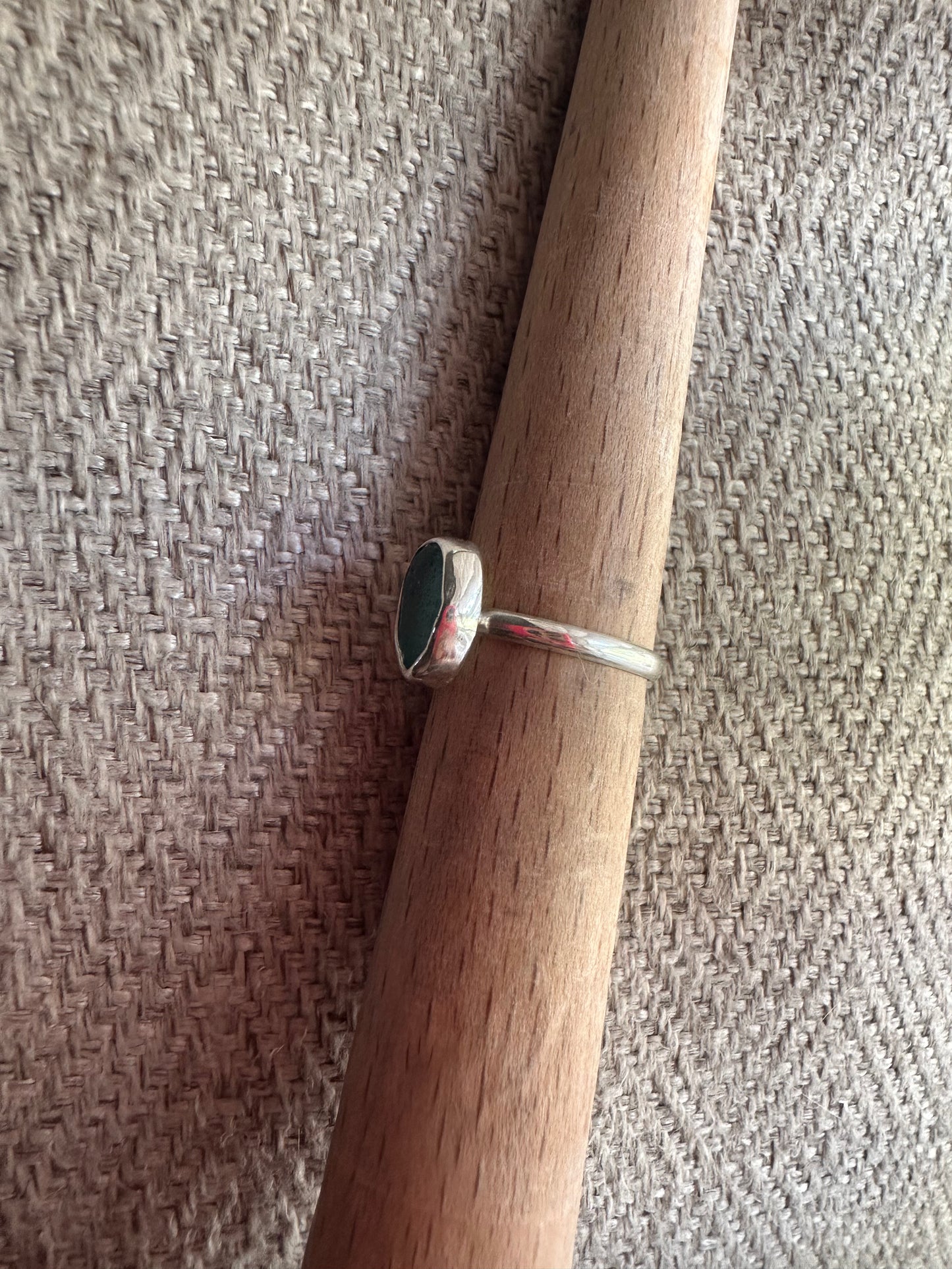 Seafoam Blue Sea Glass Ring