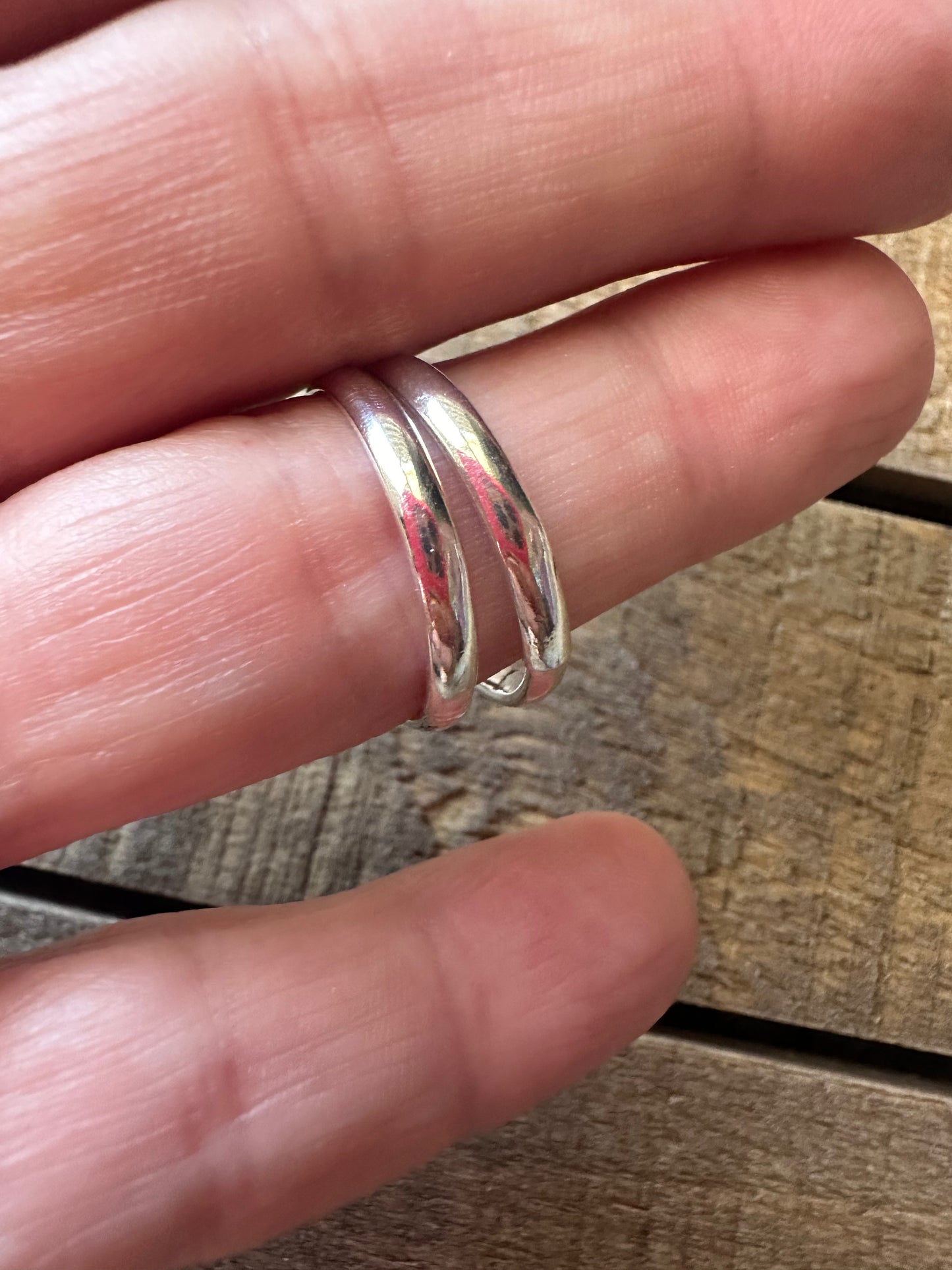 10 GA sterling silver ring