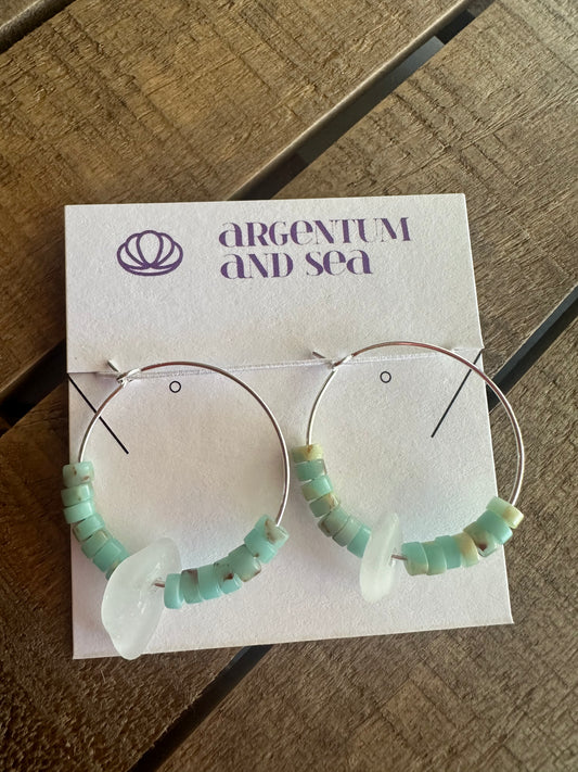 Circles for Seaglass earrings