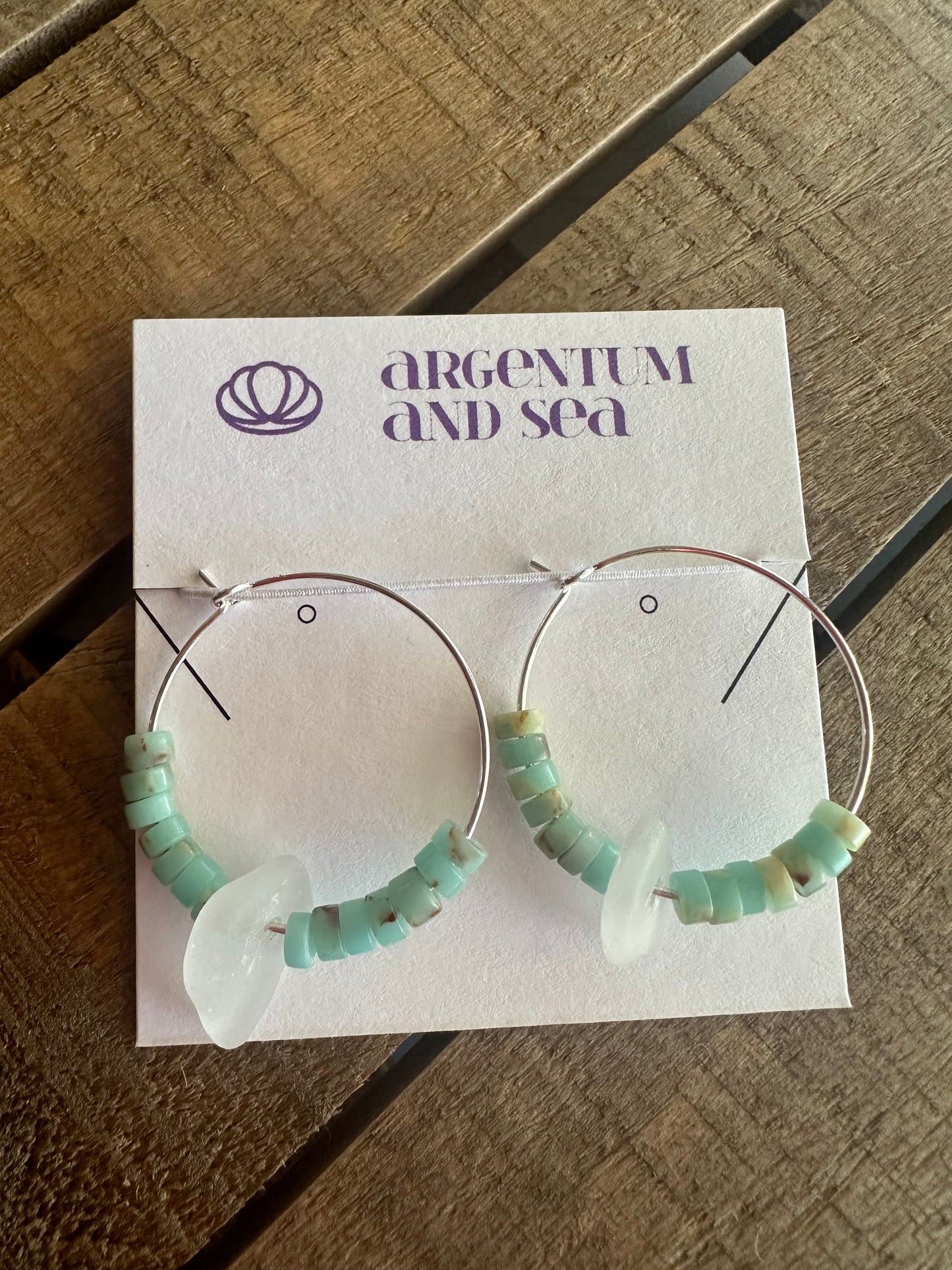 Circles for Seaglass earrings